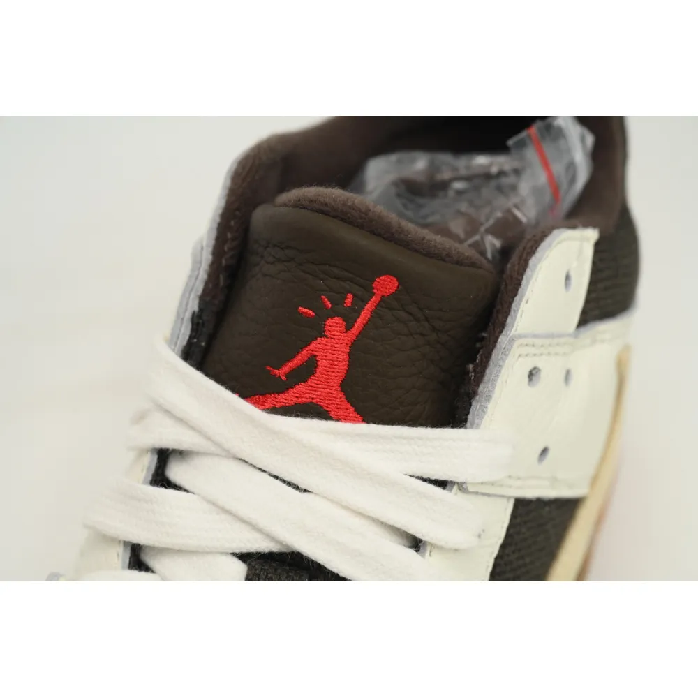 Travis Scott × Nike Jordan Jumpman Jack TR White Brown FZ8117-100 