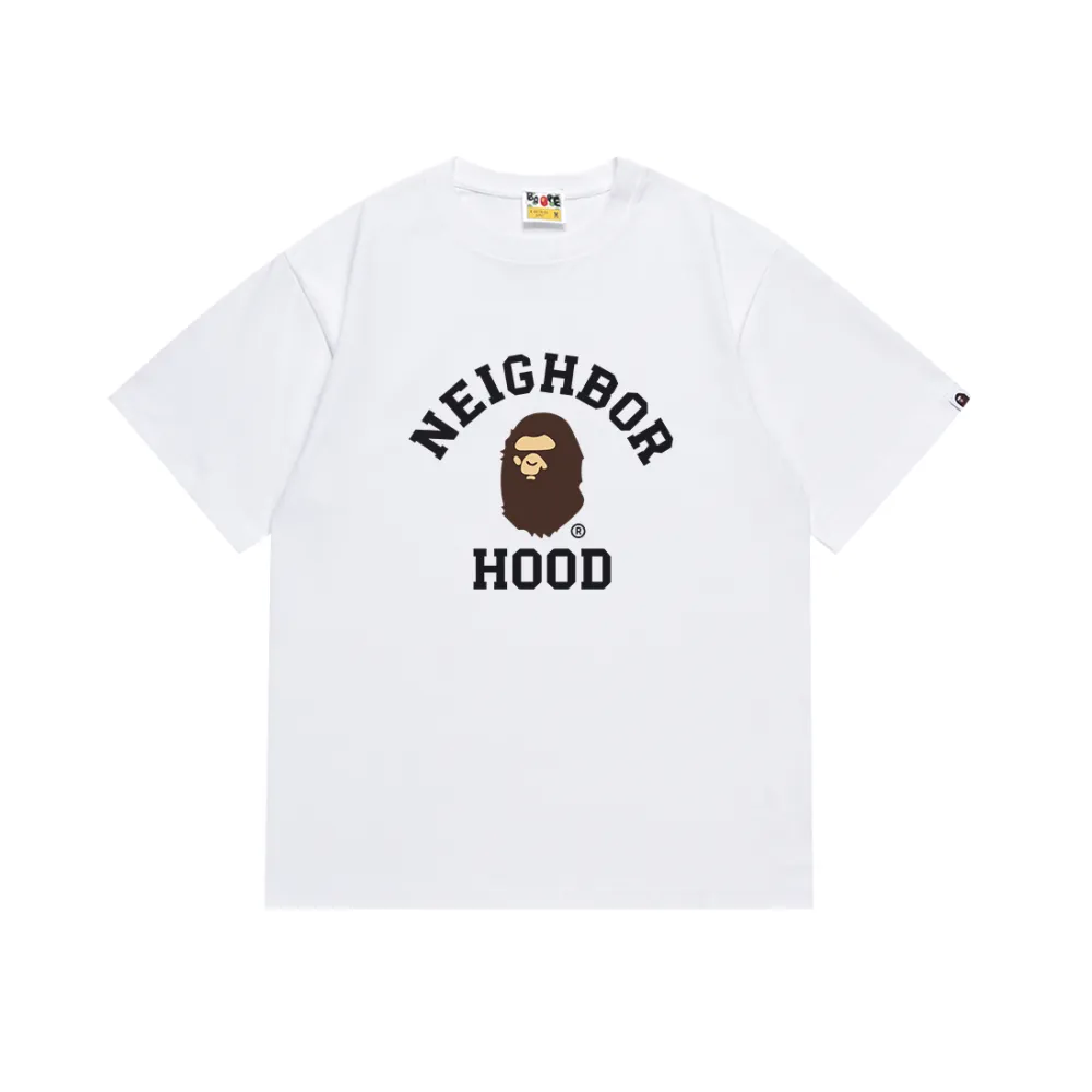 BAPE x Neighborhood T-shirt White/Black