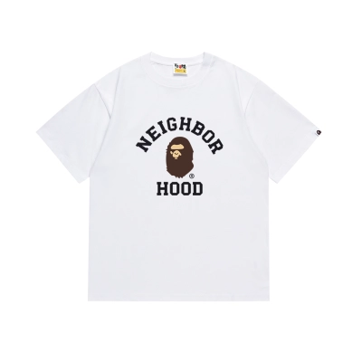 BAPE x Neighborhood T-shirt White/Black 02