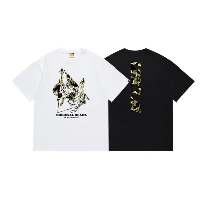 BAPE x UNKLE POINTMAN Logo T-shirt White / Black 01