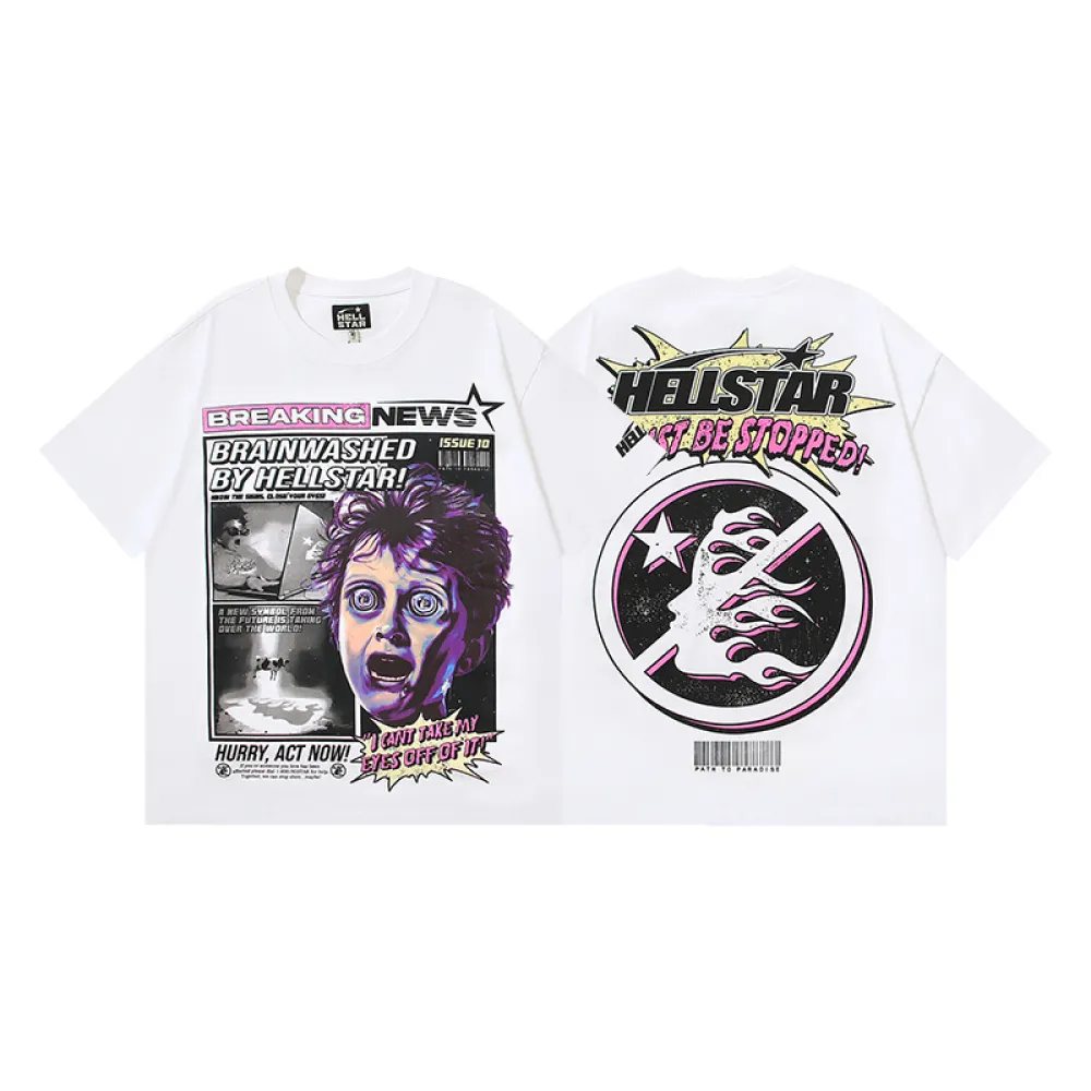 Hellstar Breaking News T-Shirt White