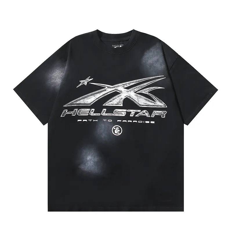 Hellstar Sport Logo Gel Black T-Shirt White