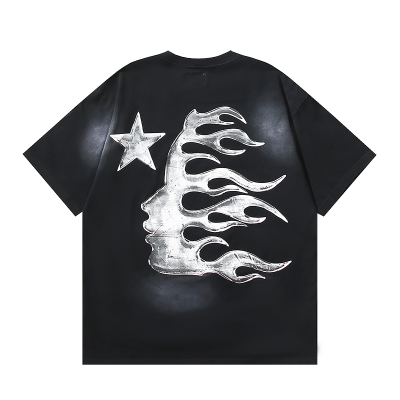 Hellstar Sport Logo Gel Black T-Shirt White 02