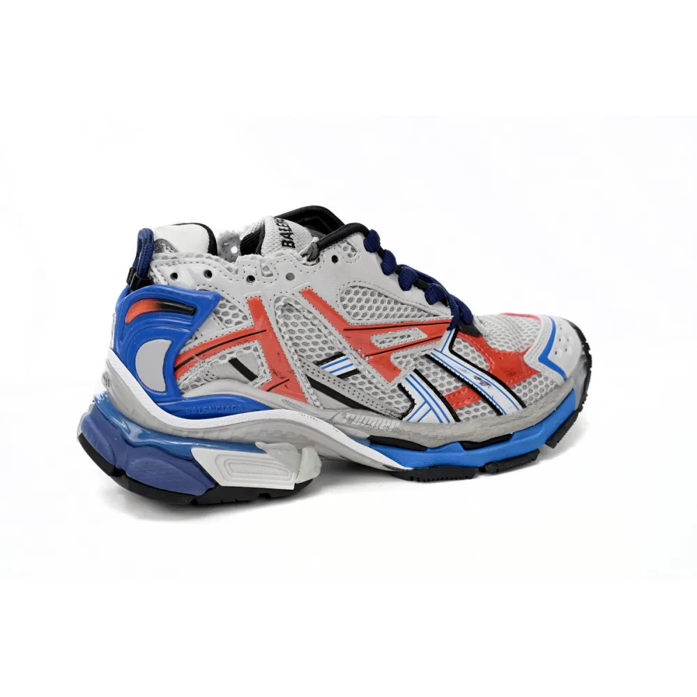 Balenciaga Runner White Blue Orange 677402 W3RB6 1264