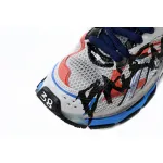 Balenciaga Runner White And Blue Printing 677402 W3RB6 1264