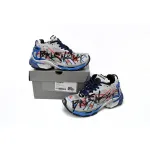 Balenciaga Runner White And Blue Printing 677402 W3RB6 1264
