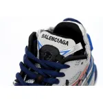 Balenciaga Runner White And Blue Printing 677402 W3RB6 1264