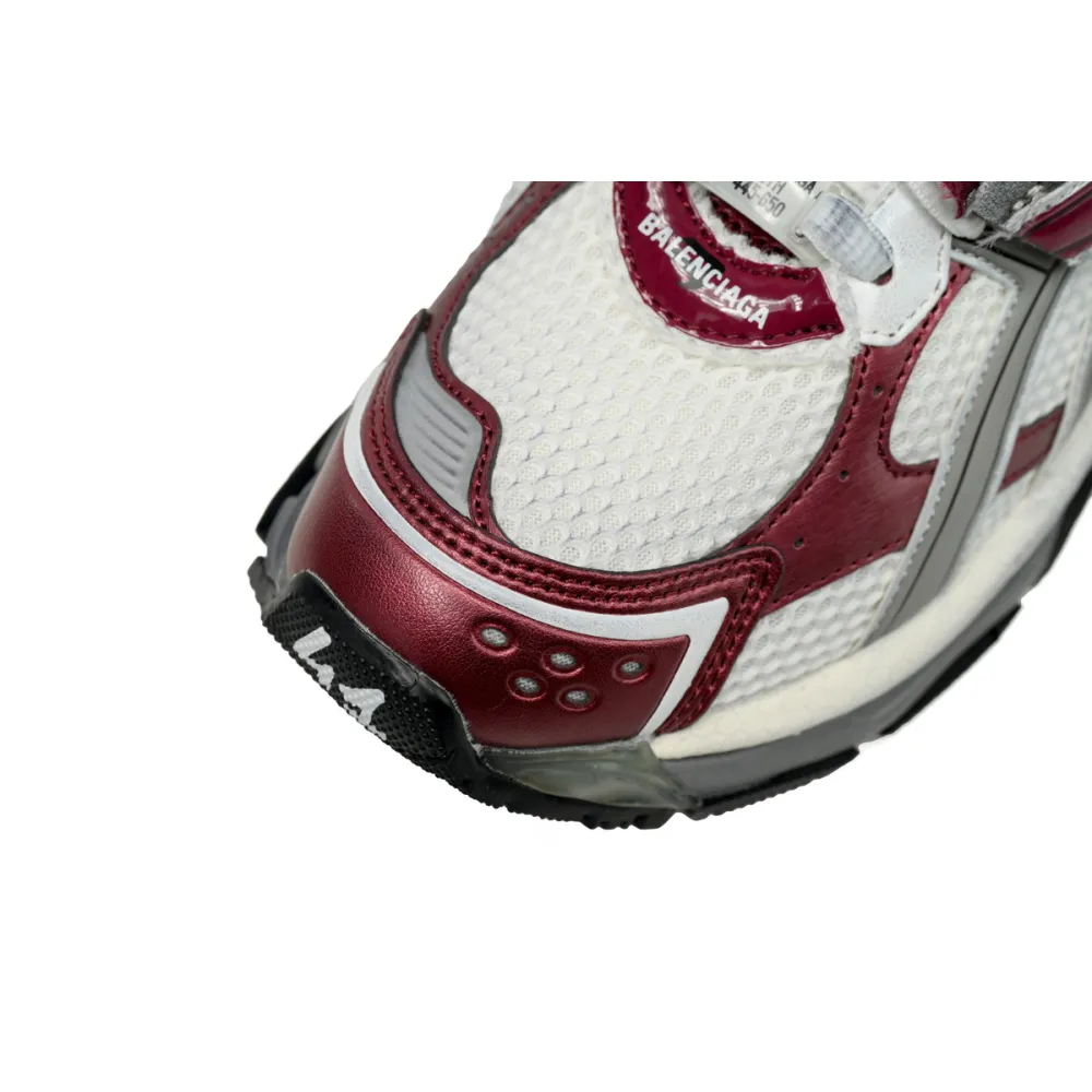 Balenciaga Runner White Wine Red