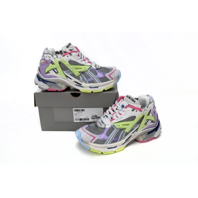 Balenciaga Runner White Yellow Purple 677402 W3RH5 0308 02