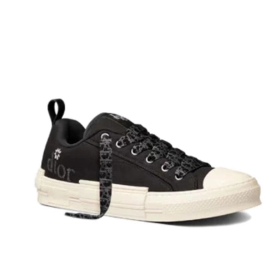 Dior B23 Skater Low Top ERL Black Cotton Canvas 3SN292ZWC_H968 02