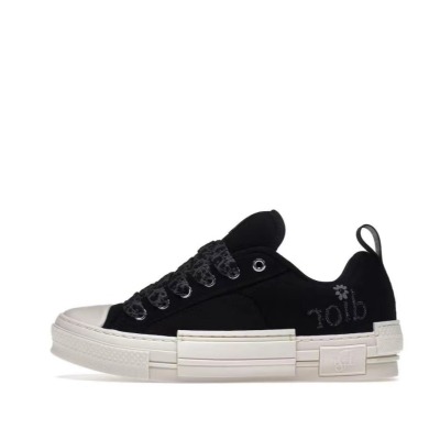 Dior B23 Skater Low Top ERL Black Cotton Canvas 3SN292ZWC_H968 01