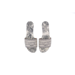 Dior Dway Slide Gray Toile de Jouy Embroidered Cotton KCQ209TJE_S21G
