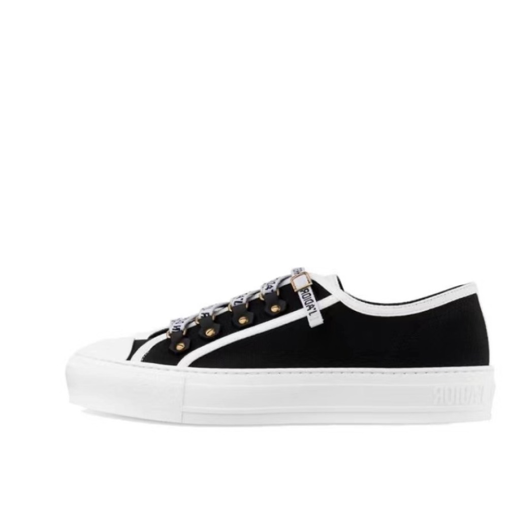  Dior Walk'N'Dior Low Top Black Canvas  KCK177CVA_S12X