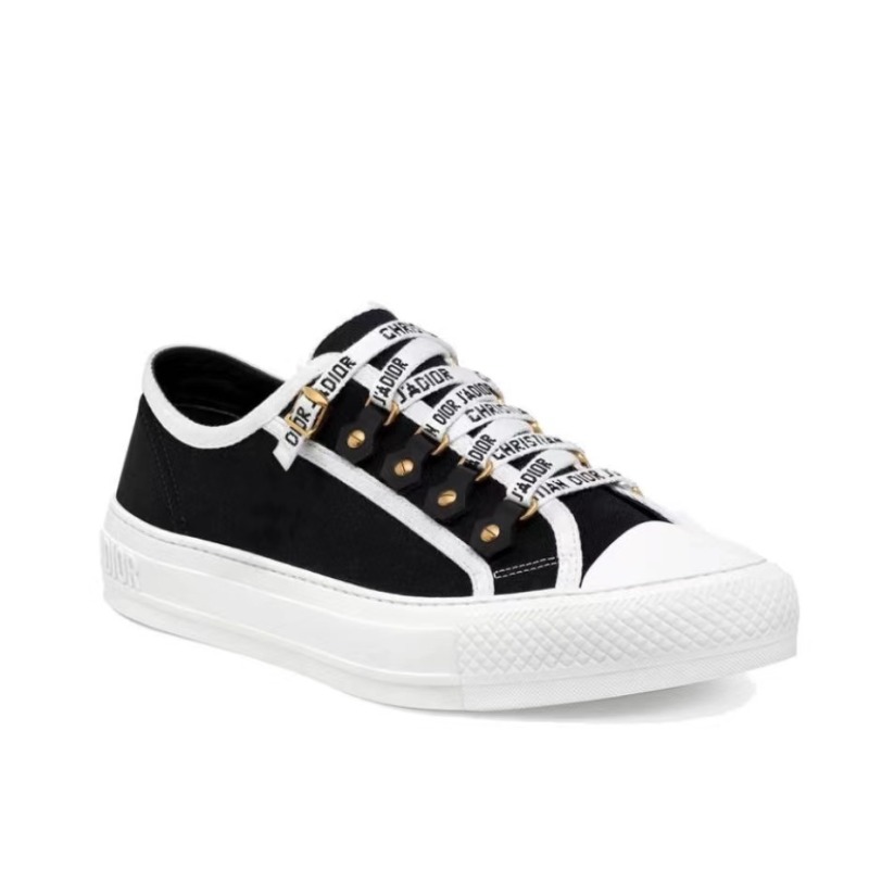  Dior Walk'N'Dior Low Top Black Canvas  KCK177CVA_S12X