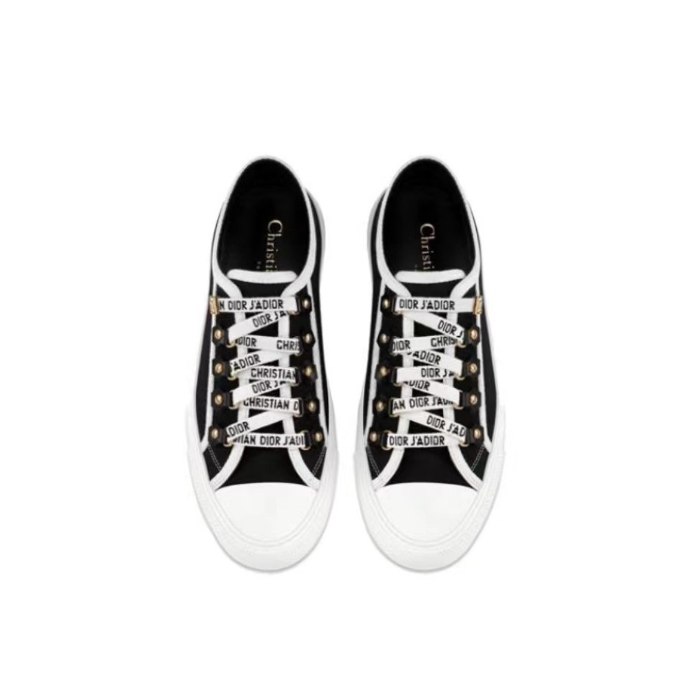  Dior Walk'N'Dior Low Top Black Canvas  KCK177CVA_S12X