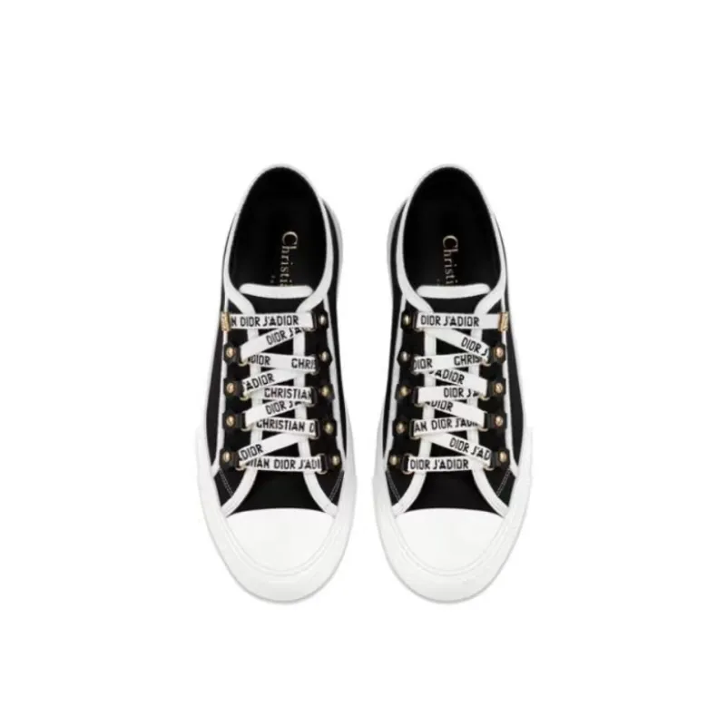  Dior Walk'N'Dior Low Top Black Canvas  KCK177CVA_S12X