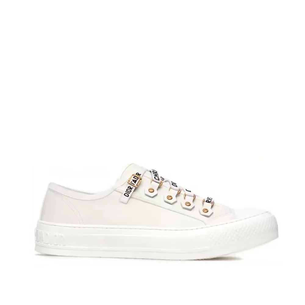 Dior Walk'N'Dior Low Top White Canvas  KCK177CVA_S06W