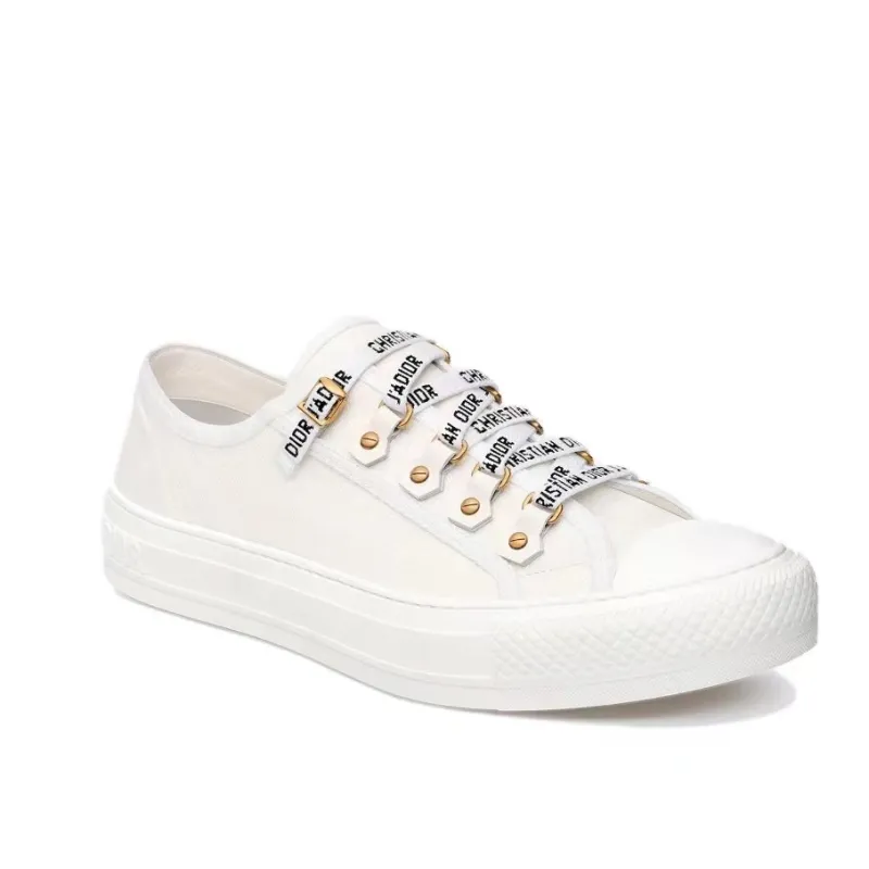 Dior Walk'N'Dior Low Top White Canvas  KCK177CVA_S06W