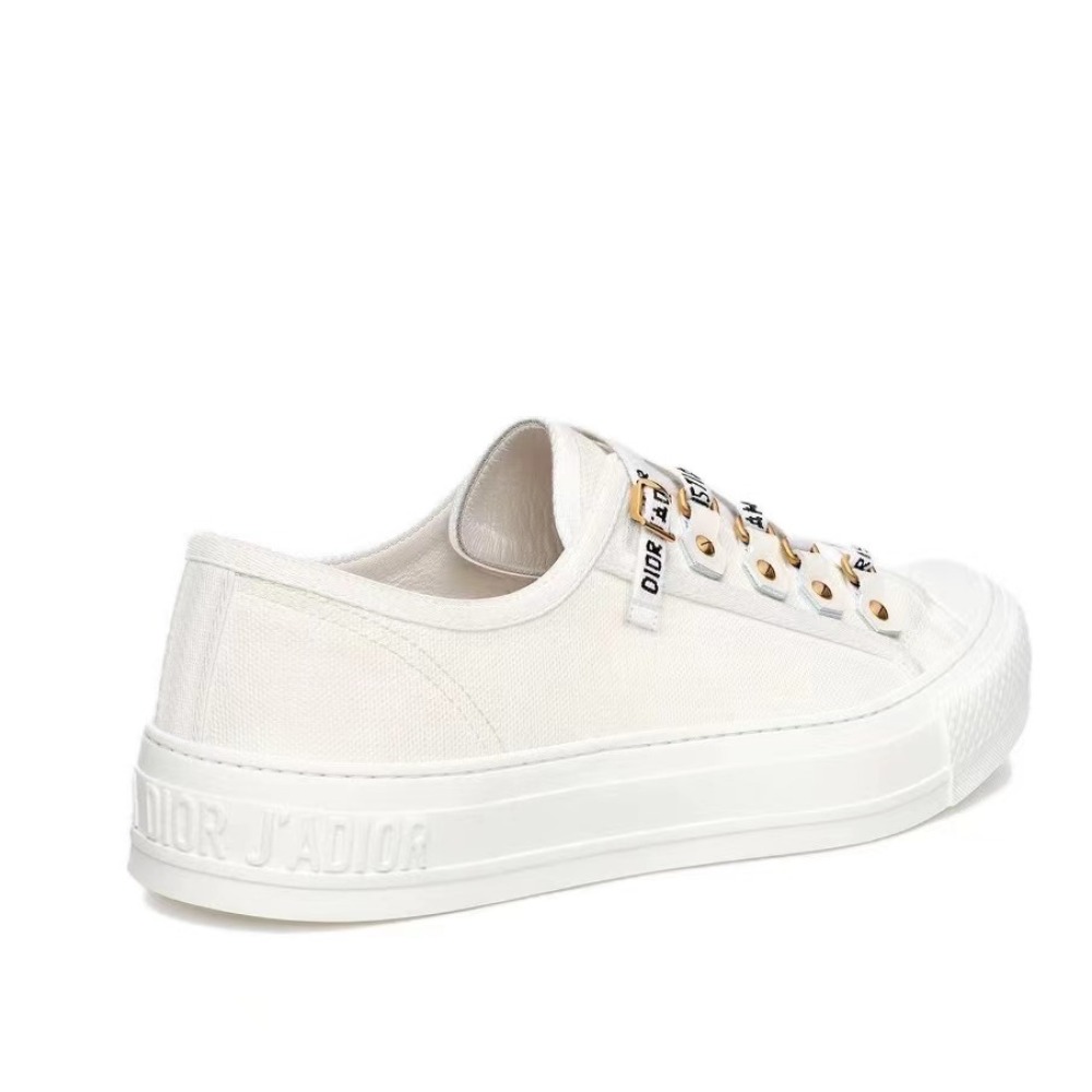 Dior Walk'N'Dior Low Top White Canvas  KCK177CVA_S06W