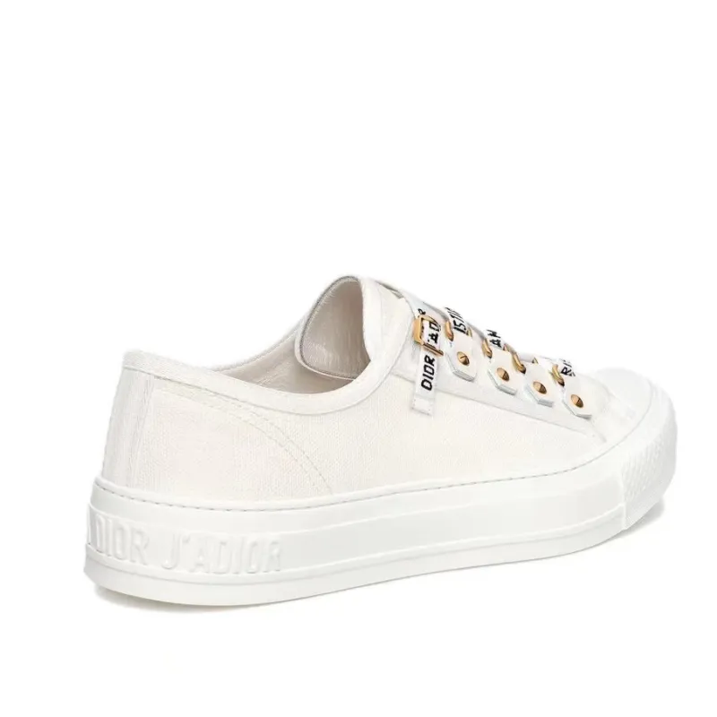 Dior Walk'N'Dior Low Top White Canvas  KCK177CVA_S06W