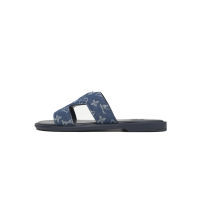 Louis Vuitton Oasis Mules Blue Cloth 1AC69Y 01
