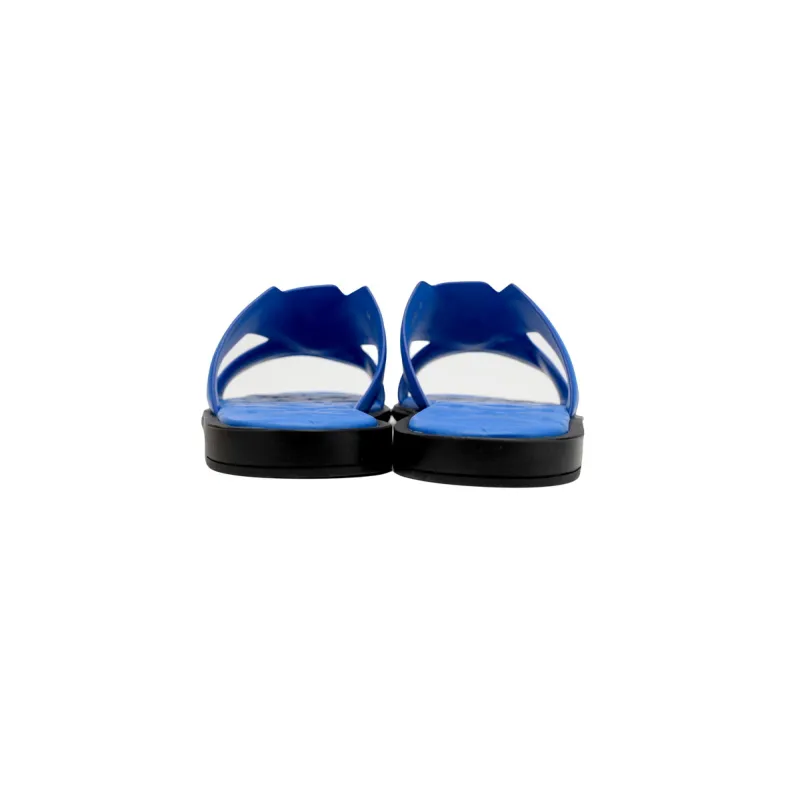 Louis Vuitton Oasis Mules Blue Leather Surface 1ABZ9A