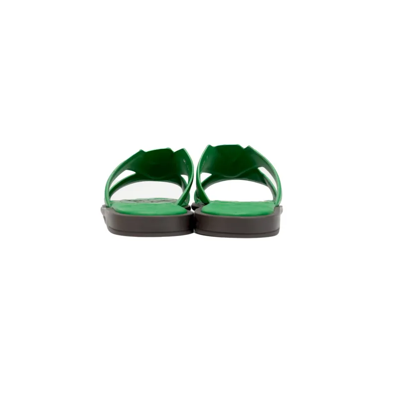 Louis Vuitton Oasis Mules Green Glossy Surface