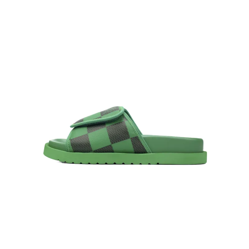 Louis Vuitton Miami Mules Green Presbyopia