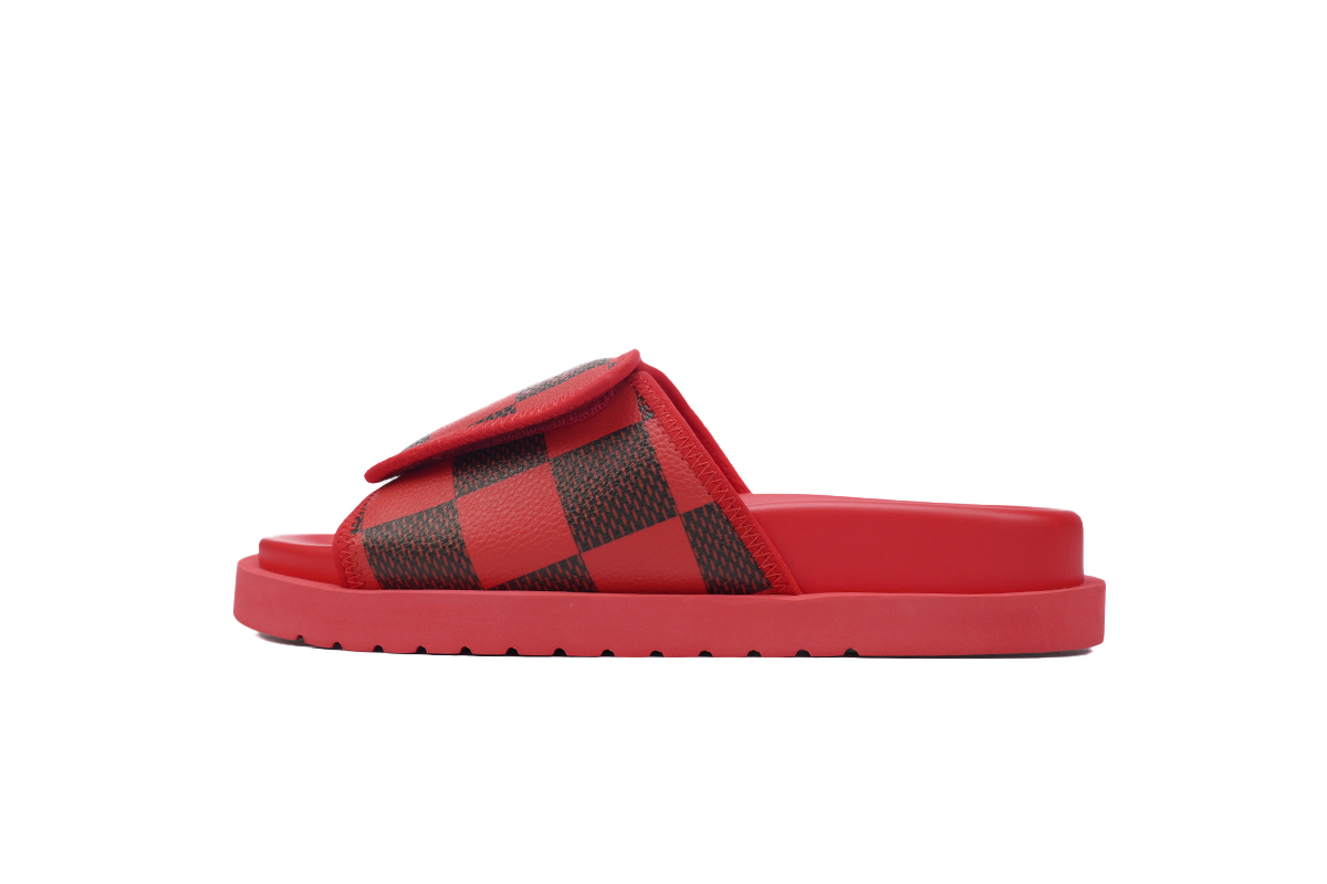 Louis Vuitton Miami Mules Red Presbyopia