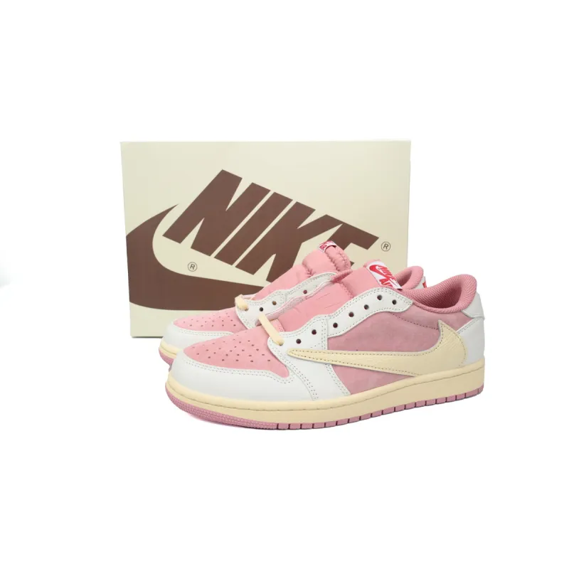 Travis Scott x Air Jordan 1 Low OG Shy Pink DM7866-600