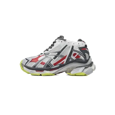  Balenciaga Runner White Black and Red 677402 W3RB2 9167 01