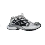 Balenciaga Runner White Black Gray 677402 W3RB2 9012