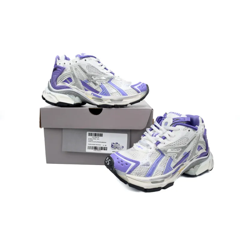Balenciaga Runner White Purple 677402 W3RB2 5901