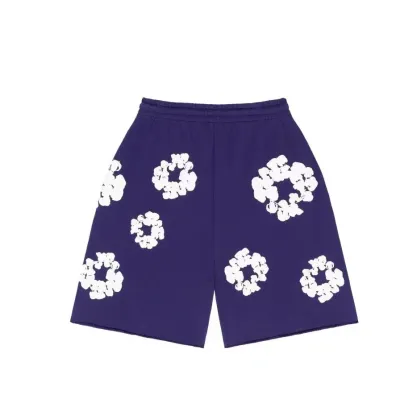 Denim Tears The Cotton Wreath Shorts Purple 02