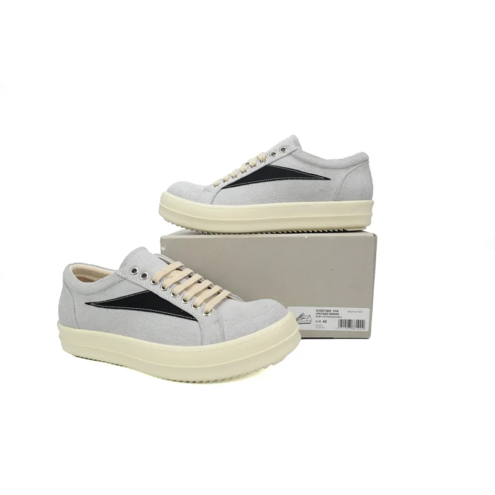 Rick Owens DRKSHDW Luxor Vintage Sneaks 'Oyster Black