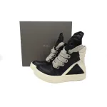 Rick Owens GeoBasket Oversized Eylet Black White