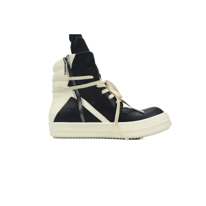 Rick Owens RO Geobasket Black and White RU02C7894LCGLPO-7511