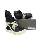 Rick Owens RO Geobasket Black and White RU02C7894LCGLPO-7511
