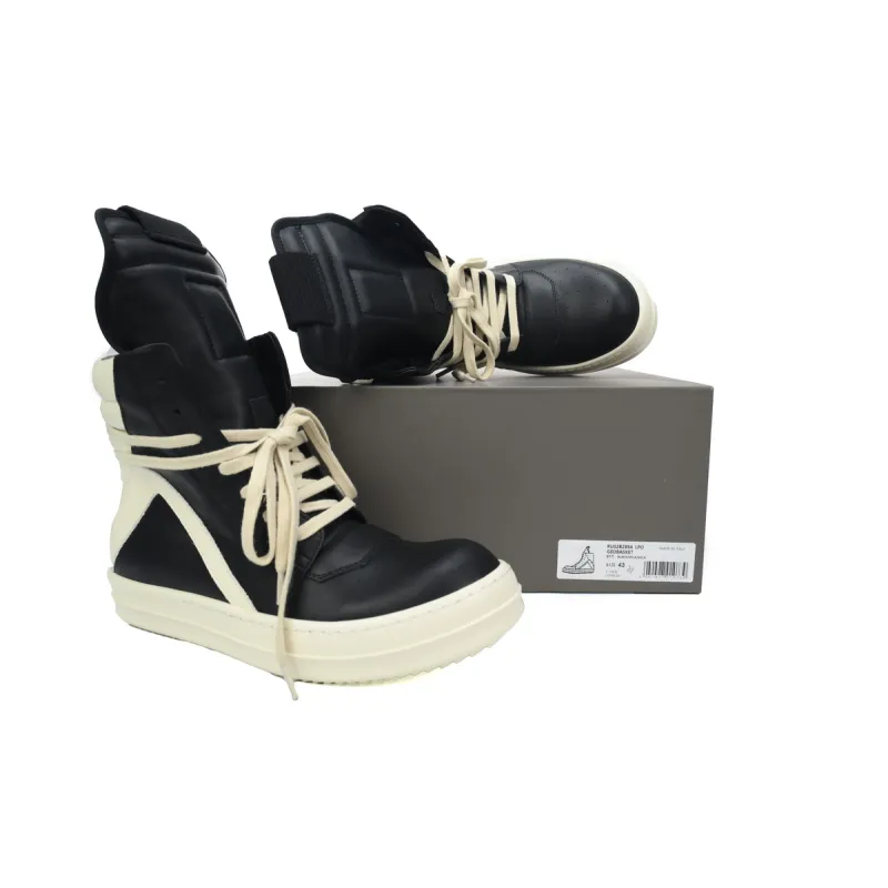 Rick Owens RO Geobasket Black and White RU02C7894LCGLPO-7511