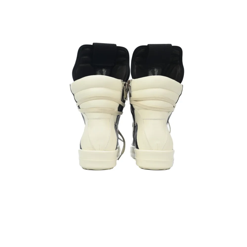 Rick Owens RO Geobasket Black and White RU02C7894LCGLPO-7511