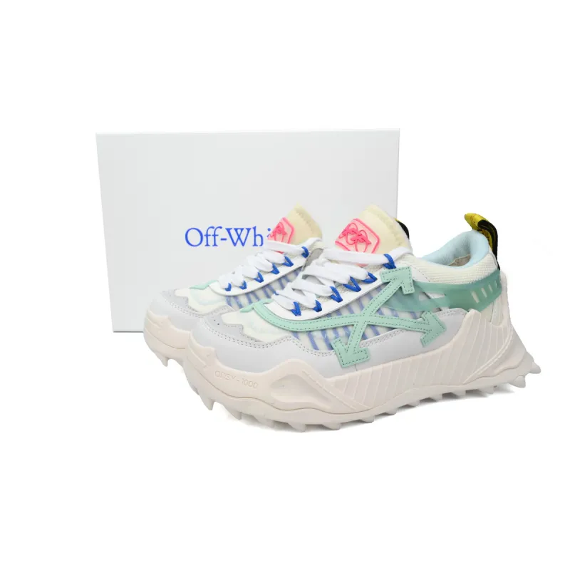 OFF-WHITE Out Of Light Green And White OMIA139S 2080004 530133