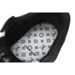 Louis Vuitton Trainer All Black Embossing