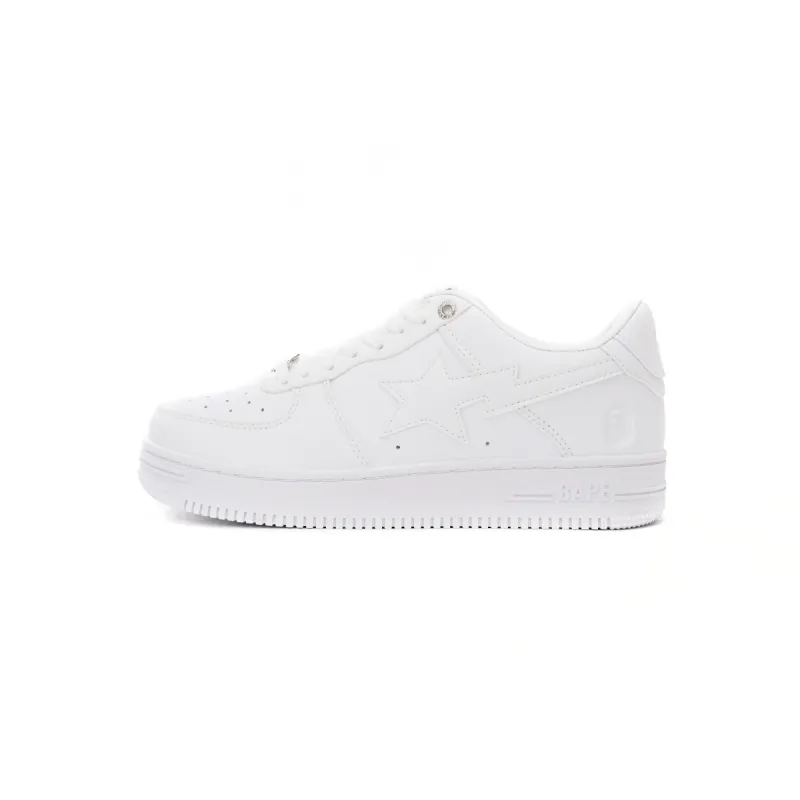 A Bathing Ape Bape Sta Low White