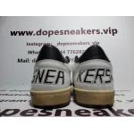 Golden Goose Superstar In White Nappa With Black Star