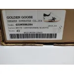 Golden Goose Superstar In White Nappa With Black Star