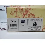 CHRISTIAN DIOR DWAY NAVY BLUE FABRIC SLIDES