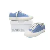  Jimmy Choo Palma Maxi Blue Canvas Platform Trainers PALMAMAXIFCYE043621