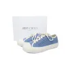  Jimmy Choo Palma Maxi Blue Canvas Platform Trainers PALMAMAXIFCYE043621