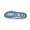  Jimmy Choo Palma Maxi Blue Canvas Platform Trainers PALMAMAXIFCYE043621