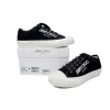 Jimmy Choo Palma Maxi Black and Latte Canvas Platform Trainers PALMAMAXIFCYE013921